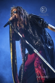 The second annual Kaaboo music festival at Del Mar Fairgrounds and Race Track in San Diego, California went down September 16-18, 2016. Headliners include Jack Johnson, Aerosmith, The Chainsmokers, Hall and Oats, Jimmy Buffett and plenty of other musicians, artists, chefs, and comedians. Aerosmith playing live.