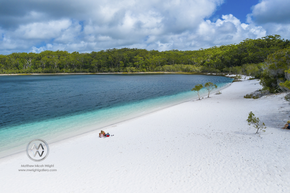 Lake McKenzie is a freshwater lake located on Fraser Island, Australia. The white silica sand and pure waters are some of the biggest attractions in Australia.
