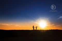 Lauren and Mike engagement photographs taken Nov. 15th, 2017  by Micah Wright at Sunset Beach, California.
