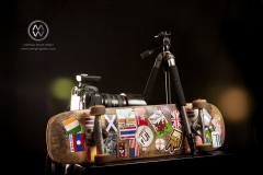 An alternative way to travel the world is by skateboard.