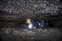 Exploring the icy underground lava caves in the Bláfjöll mountain range.