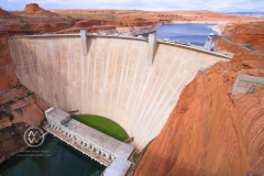The Glenn Canyon Dam in Page Arizona.