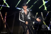 The Scorpions headline the "Crazy World Tour" with opening band Megadeth. The groups played The Forum in Los Angeles on October 7, 2017.