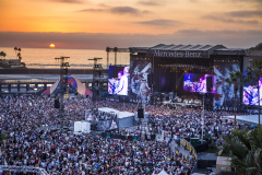 The second annual Kaaboo music festival at Del Mar Fairgrounds and Race Track in San Diego, California went down September 16-18, 2016. Headliners include Jack Johnson, Aerosmith, The Chainsmokers, Hall and Oats, Jimmy Buffett and plenty of other musicians, artists, chefs, and comedians. Lenny Kravitz playing live.