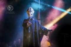 The 4th Annual Beach Goth Festival at the Observatory OC in Santa Ana was held over two days on October 24th and 25th, 2015. Day 1 featured The Growlers, Grimes, Toro Y Moi, Ghost, Mac DeMarco and many more. The mysterious Metal band Ghost.