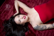 Studio portraits of model Nicole Dominique.