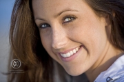 Portrait of a fresh faced young girl in Newport Beach, California