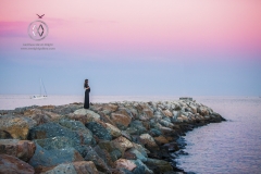 Heidi Petrilla Maternity shoot in Avalon, Catalina Island.