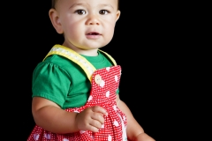 Portraits of a 1-year old girl