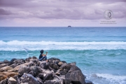 Even in the crowded city of Byron Bay there are opportunities to take in a beautiful sunset on the beach in peace and quiet.