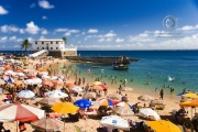 Porto da Barra....one of the first beaches most people get to know in Salvador. Beautiful beaches and warm water make this a popular destination year round.