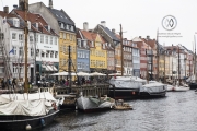Nyhavn is the famous waterfront canal in Copenhagen. Colorful 17th and 18th century townhomes line the canal.