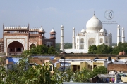The Taj Mahal from a distance