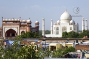 The Taj Mahal from a distance