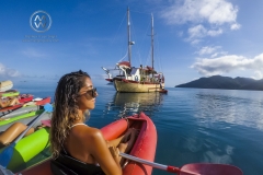 Sailing through the Whitsunday Islands is one of the most popular attractions in Australia. For further exploring the coast and the reef, kayaks are a great way to get close up.