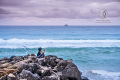Even in the crowded city of Byron Bay there are opportunities to take in a beautiful sunset on the beach in peace and quiet.