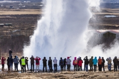 The famous Strokkur geyser of Iceland.