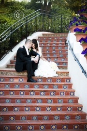 Nathan and Marissa Warren wedding at Bacara resort in Santa Barbary. Ceremony at the Santa Barbara courthouse.