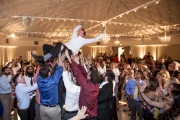 Jordan and Cassie Pickens wedding at San Clemente Casino, California.