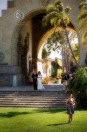 Nathan and Marissa Warren wedding at Bacara resort in Santa Barbary. Ceremony at the Santa Barbara courthouse.