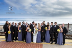 Jordan and Cassie Pickens wedding at San Clemente Casino, California.