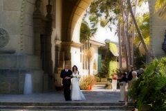 Nathan and Marissa Warren wedding at Bacara resort in Santa Barbary. Ceremony at the Santa Barbara courthouse.